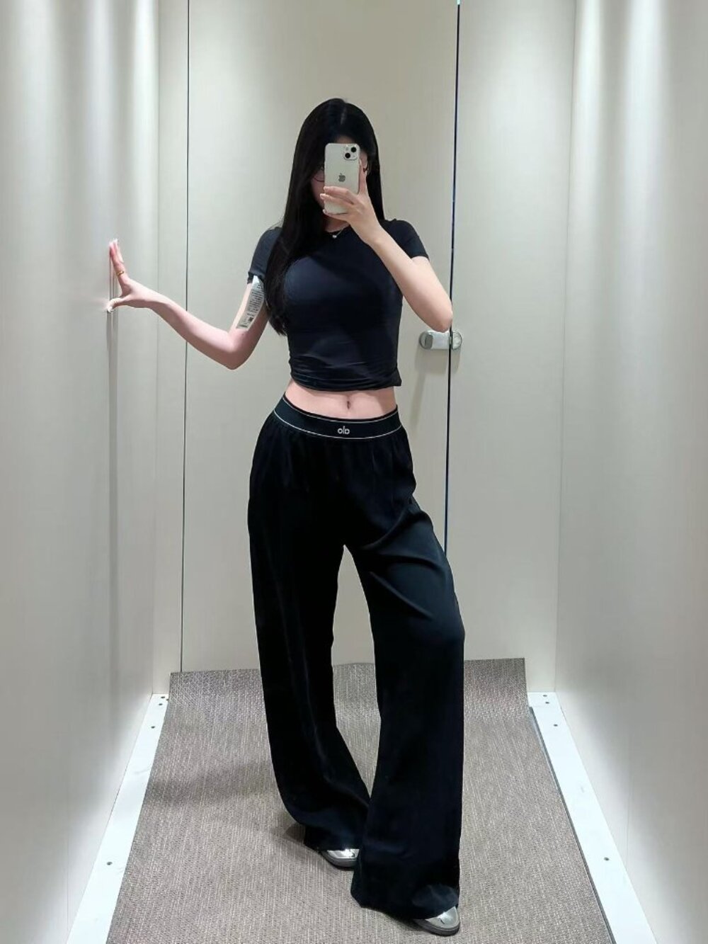 ALO Black Trousers - Picture 3 of 3